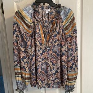 Floral Paisley Long Sleeve Top
